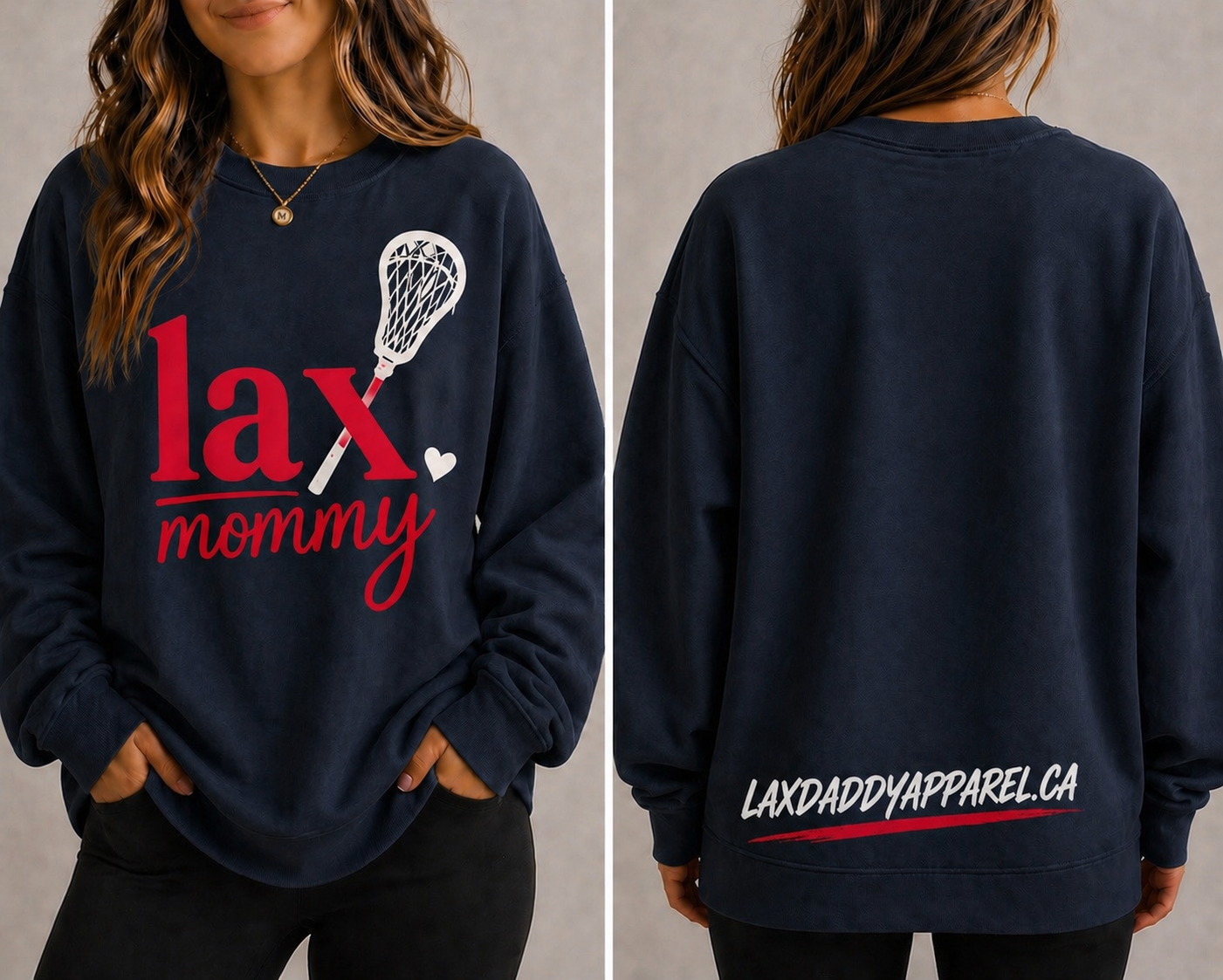 LAX MOMMY CREW NECK SWEATER