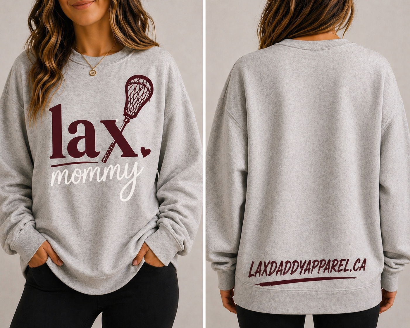 LAX MOMMY CREW NECK SWEATER