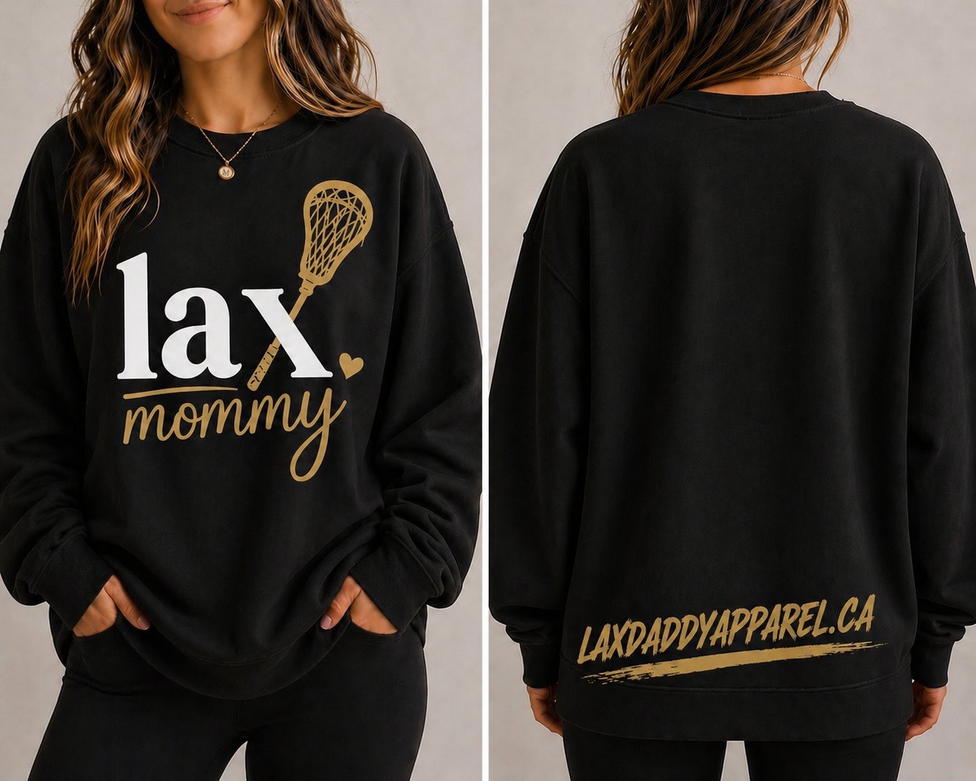 LAX MOMMY CREW NECK SWEATER