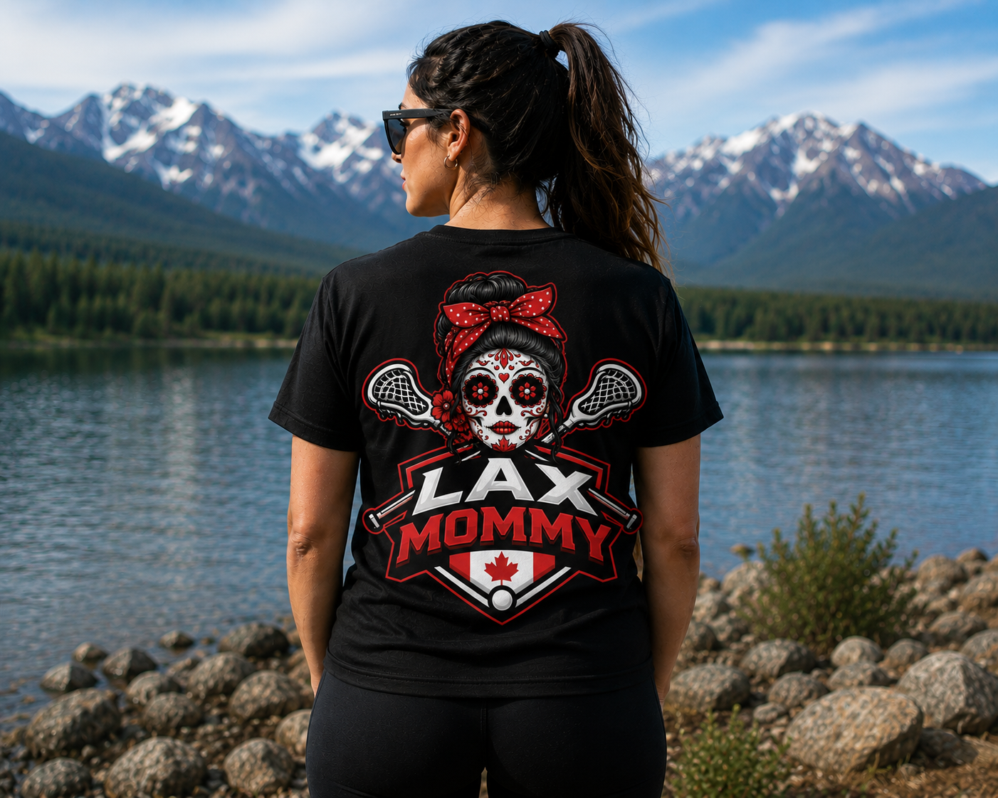 LAX MOMMY Big Back Logo